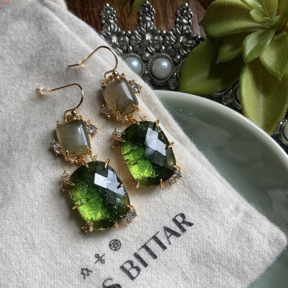 Alexis Bittar Elements Double Drop Earrings NEW - Picture 5 of 12